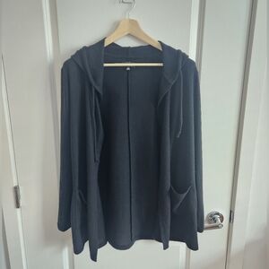 Lucky Brand Open Front Hooded Cardigan, Size Medium